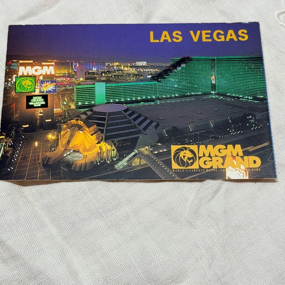 1990’s Las Vegas Postcard‎ Lot (5) MGM Grand, Riviera, Bally’s, CC, Collectible